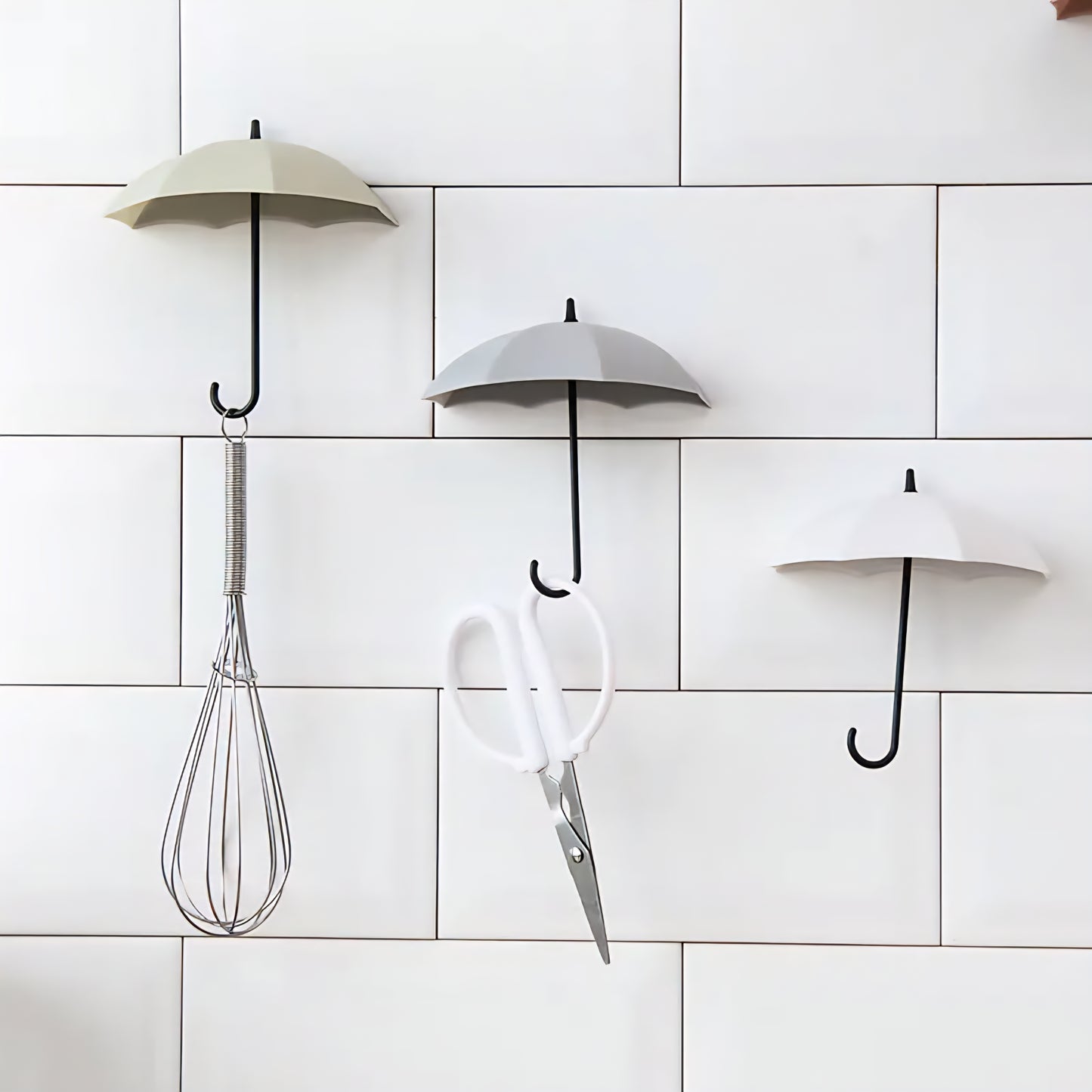 Colorful Umbrella Shape Key Hanger Wall Decor Hook