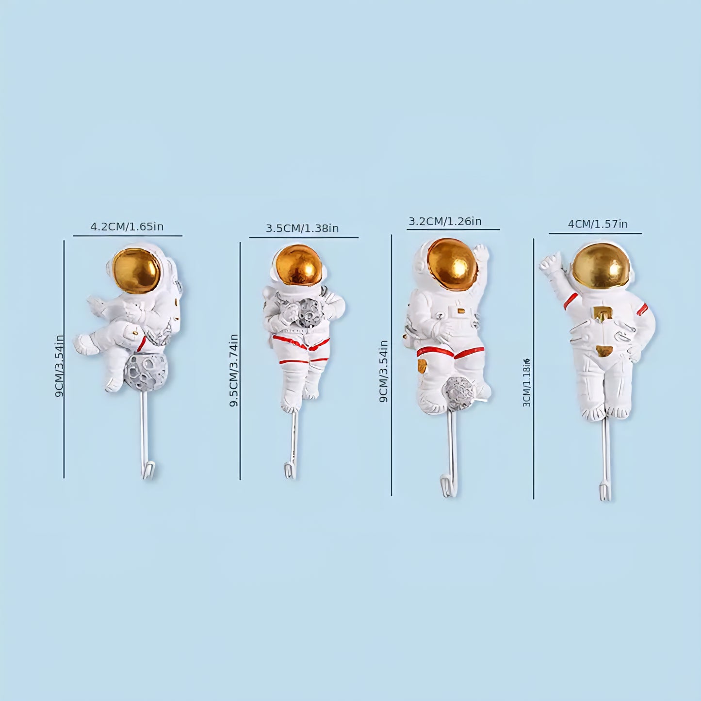 This charming wall hook, designed in the shape of a cartoon astronaut, will not only keep your items organized but also add a whimsical touch to your home decor. Canada