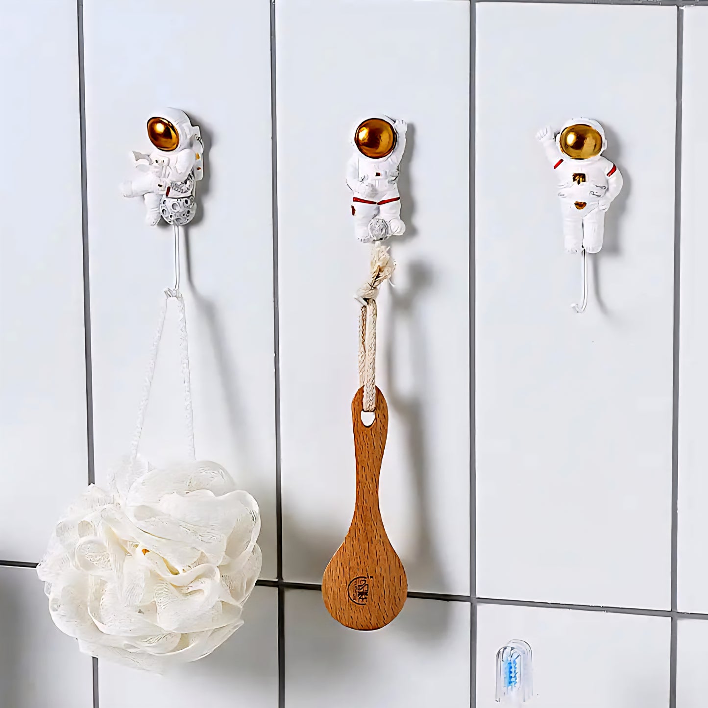 This charming wall hook, designed in the shape of a cartoon astronaut, will not only keep your items organized but also add a whimsical touch to your home decor. Canada