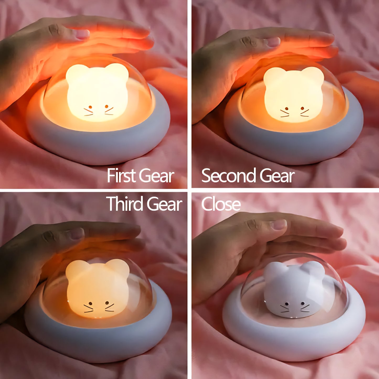 1pc LED Nursery UFO Night Light - Cute Silicone Baby Lamp. Canada