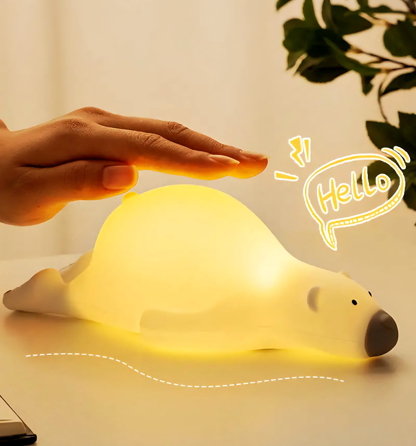 Transform your child's bedroom into a magical haven with our Silicone Pat Lamp. This enchanting night light not only provides soft illumination but also serves as a delightful companion for bedtime. Crafted from high-quality silicone and ABS materials, this lamp is designed for durability and safety, making it perfect for children of all ages.