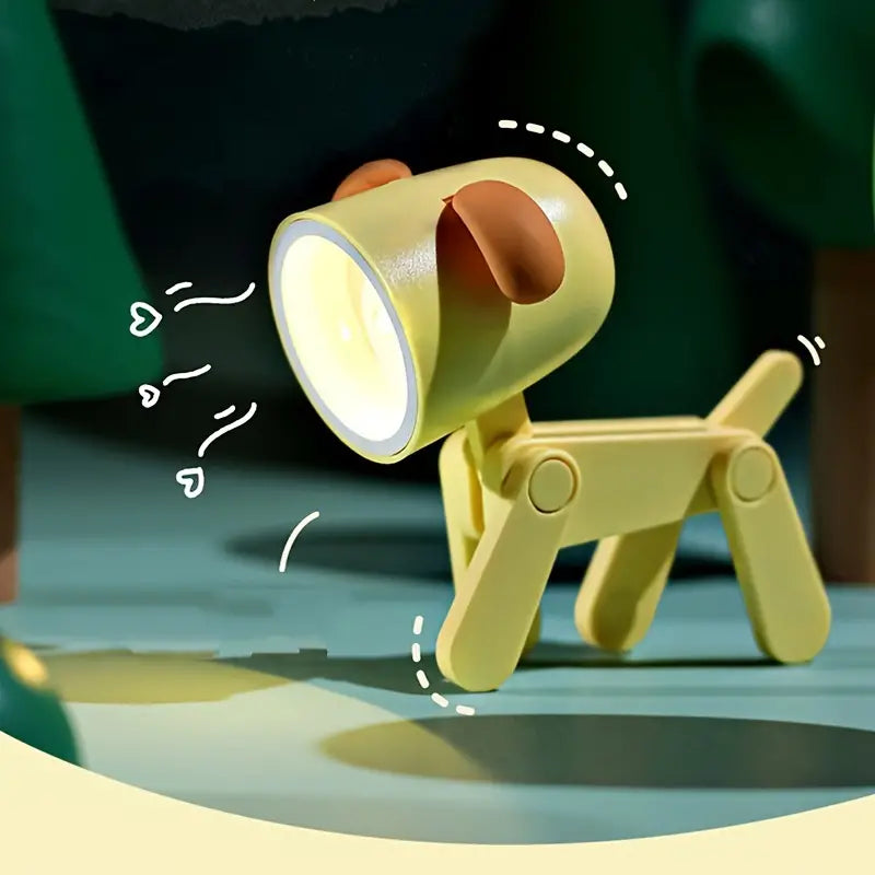 Illuminate your space with the adorable 1pc Adjustable Puppy Reading Light. This charming desk lamp features a cute stick dog design, perfect for adding a touch of whimsy to any room. Canada