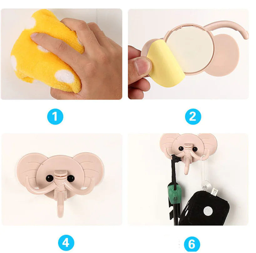 Introducing our adorable elephant self-adhesive hook, the perfect blend of functionality and charm for your home Canada