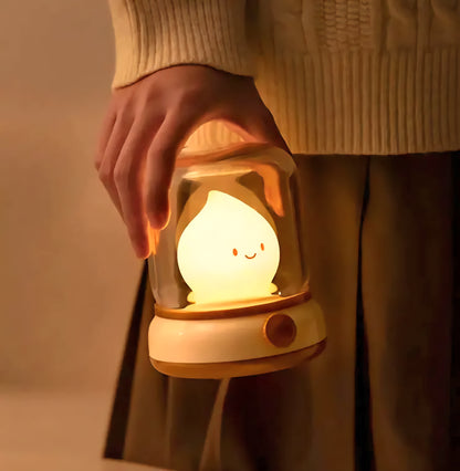 The Retro Small Night Lamp is a charming, mini LED lamp perfect for adding a cozy ambiance to any space. With its cute, cartoon-inspired design and USB rechargeable feature, this portable lamp is ideal for bedrooms, desktops, coffee bars, and hotel decor. Its compact size and creative style make it a delightful addition to any home. Canada 