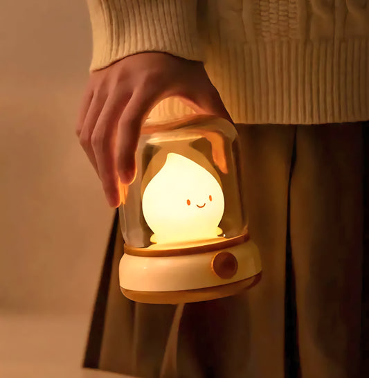 The Retro Small Night Lamp is a charming, mini LED lamp perfect for adding a cozy ambiance to any space. With its cute, cartoon-inspired design and USB rechargeable feature, this portable lamp is ideal for bedrooms, desktops, coffee bars, and hotel decor. Its compact size and creative style make it a delightful addition to any home. Canada 