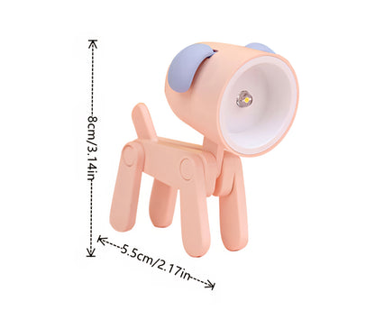 Illuminate your space with the adorable 1pc Adjustable Puppy Reading Light. This charming desk lamp features a cute stick dog design, perfect for adding a touch of whimsy to any room. Canada 