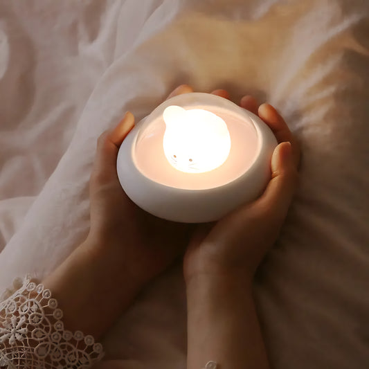 1pc LED Nursery UFO Night Light - Cute Silicone Baby Lamp. Canada 