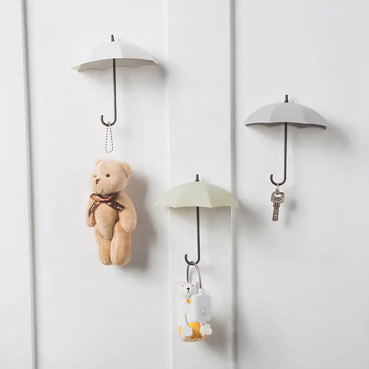 Colorful Umbrella Shape Key Hanger Wall Decor Hook
