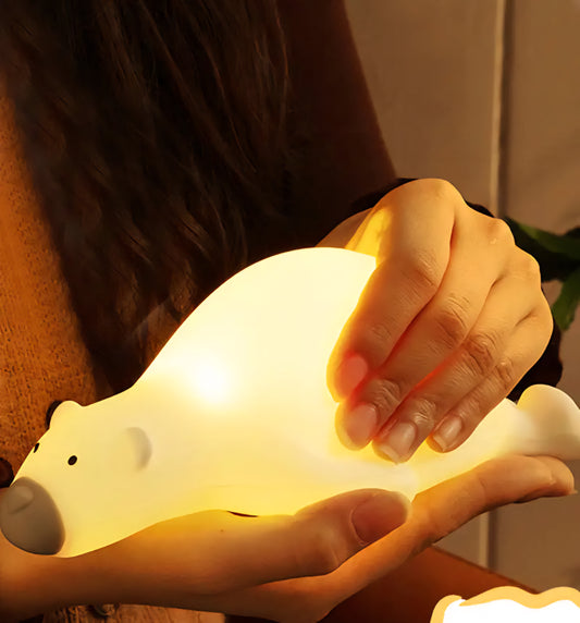 Transform your child's bedroom into a magical haven with our Silicone Pat Lamp. This enchanting night light not only provides soft illumination but also serves as a delightful companion for bedtime. Crafted from high-quality silicone and ABS materials, this lamp is designed for durability and safety, making it perfect for children of all ages.