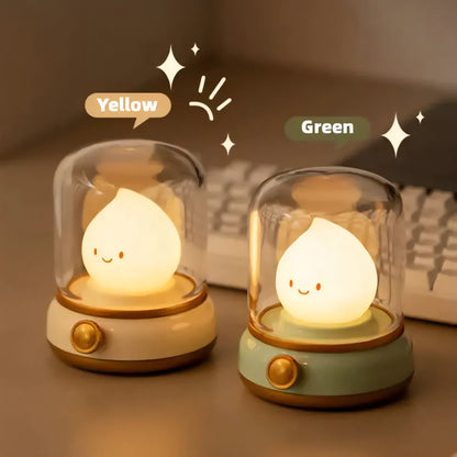 The Retro Small Night Lamp is a charming, mini LED lamp perfect for adding a cozy ambiance to any space. With its cute, cartoon-inspired design and USB rechargeable feature, this portable lamp is ideal for bedrooms, desktops, coffee bars, and hotel decor. Its compact size and creative style make it a delightful addition to any home. Canada 